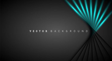 Mavi ışık çizgi gölge koyu gri lüks arka plan