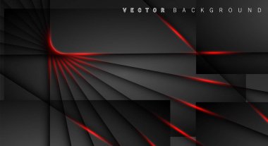 Kırmızı ışık çizgi gölge koyu gri lüks arka plan