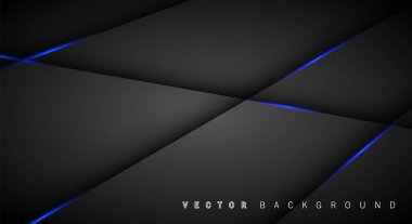 Mavi ışık çizgi gölge koyu gri lüks arka plan