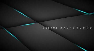 Mavi ışık çizgi gölge koyu gri lüks arka plan