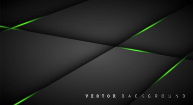 Yeşil ışık çizgi gölge koyu gri lüks arka plan