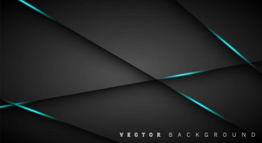 Mavi ışık çizgi gölge koyu gri lüks arka plan