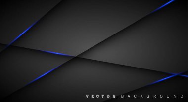 Mavi ışık çizgi gölge koyu gri lüks arka plan