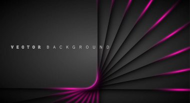Pembe ışık çizgi gölge koyu gri lüks arka plan