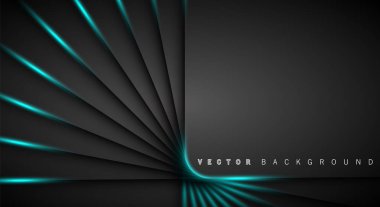 Mavi ışık çizgi gölge koyu gri lüks arka plan