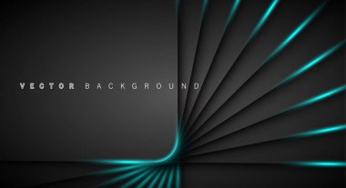 Mavi ışık çizgi gölge koyu gri lüks arka plan