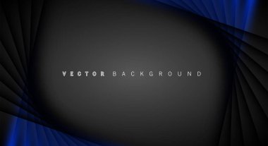Mavi ışık çizgi gölge koyu gri lüks arka plan