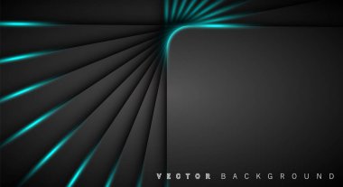 Mavi ışık çizgi gölge koyu gri lüks arka plan