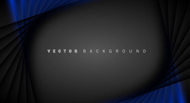 Mavi ışık çizgi gölge koyu gri lüks arka plan