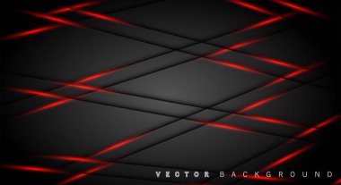 Kırmızı ışık çizgi gölge koyu gri lüks arka plan