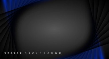 Mavi ışık çizgi gölge koyu gri lüks arka plan