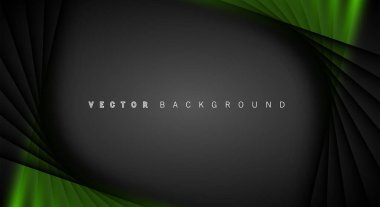 Yeşil ışık çizgi gölge koyu gri lüks arka plan