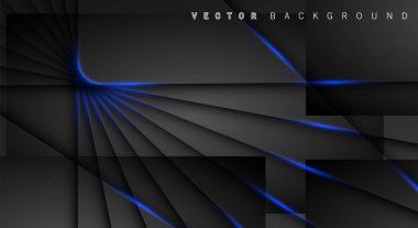 Mavi ışık çizgi gölge koyu gri lüks arka plan