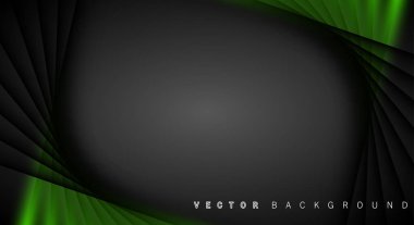 Yeşil ışık çizgi gölge koyu gri lüks arka plan