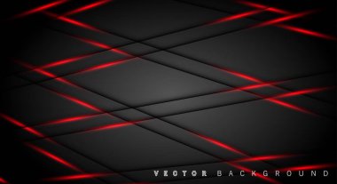 Kırmızı ışık çizgi gölge koyu gri lüks arka plan