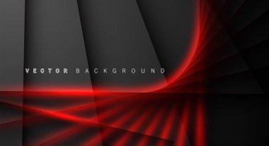 Kırmızı ışık çizgi gölge koyu gri lüks arka plan