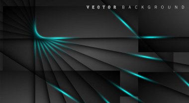 Mavi ışık çizgi gölge koyu gri lüks arka plan