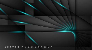 Mavi ışık çizgi gölge koyu gri lüks arka plan