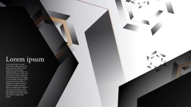 gradyan altıgen şekilli soyut vektör arka planı. arka plan her şey için uygundur. eps 10