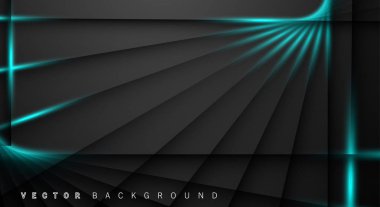 Mavi ışık çizgi gölge koyu gri lüks arka plan