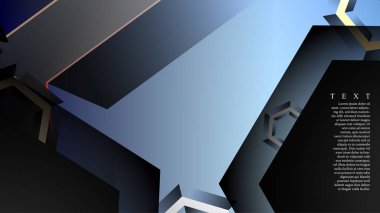 gradyan altıgen şekilli soyut vektör arka planı. arka plan her şey için uygundur. eps 10