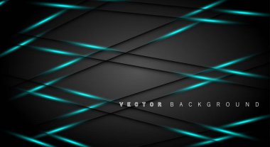 Mavi ışık çizgi gölge koyu gri lüks arka plan