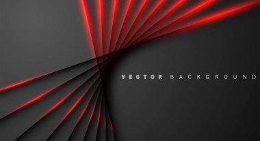 Kırmızı ışık çizgi gölge koyu gri lüks arka plan
