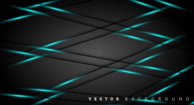 Mavi ışık çizgi gölge koyu gri lüks arka plan