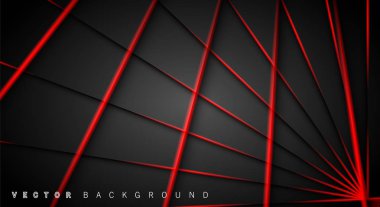 Kırmızı ışık çizgi gölge koyu gri lüks arka plan