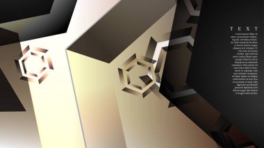 gradyan altıgen şekilli soyut vektör arka planı. arka plan her şey için uygundur. eps 10