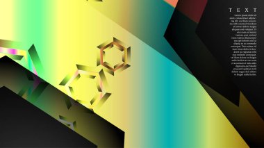 Örtüşen altıgen vektör arka planlar. herhangi bir arka plan için uygundur. Eps 10'da kapak tasarımı. metin için siyah alan