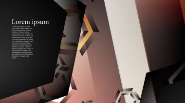 gradyan altıgen şekilli soyut vektör arka planı. arka plan her şey için uygundur. eps 10