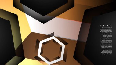 gradyan altıgen şekilli soyut vektör arka planı. arka plan her şey için uygundur. eps 10