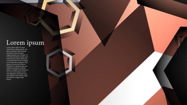 gradyan altıgen şekilli soyut vektör arka planı. arka plan her şey için uygundur. eps 10