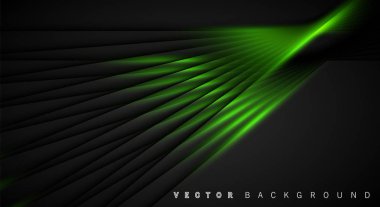 Yeşil ışık çizgi gölge koyu gri lüks arka plan