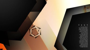 gradyan altıgen şekilli soyut vektör arka planı. arka plan her şey için uygundur. eps 10