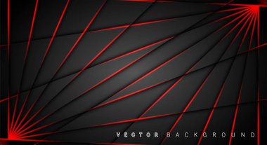 Kırmızı ışık çizgi gölge koyu gri lüks arka plan