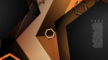 gradyan altıgen şekilli soyut vektör arka planı. arka plan her şey için uygundur. eps 10