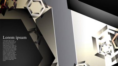 gradyan altıgen şekilli soyut vektör arka planı. arka plan her şey için uygundur. eps 10