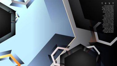 gradyan altıgen şekilli soyut vektör arka planı. arka plan her şey için uygundur. eps 10