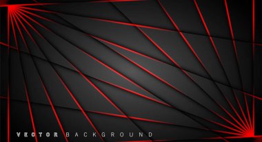 Kırmızı ışık çizgi gölge koyu gri lüks arka plan