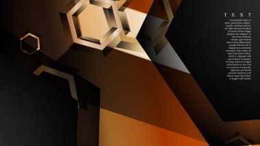 gradyan altıgen şekilli soyut vektör arka planı. arka plan her şey için uygundur. eps 10