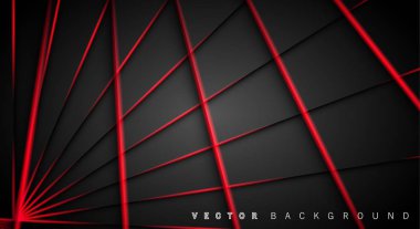 Kırmızı ışık çizgi gölge koyu gri lüks arka plan