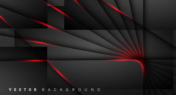 Червона лінія світла тінь темно-сірий розкішний фон — стоковий вектор