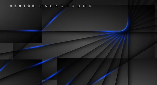 Modrý světelný spojnicový stín tmavý šedý luxusní pozadí — Stockový vektor