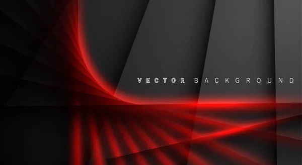 Línea roja sombra gris oscuro lujo fondo — Vector de stock