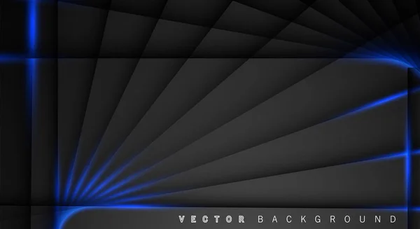 Синя світлова лінія тінь темно-сірий розкішний фон — стоковий вектор