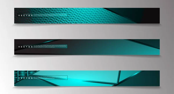 Vektorbanner mit hellblauem Hintergrund, geeignet für Werbung und so weiter. Technologie-Design. Folge 10 — Stockvektor