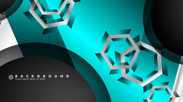 Перекрытия векторных кругов и синий цвет для фона, пространство для текста
