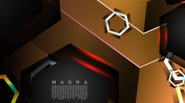 Örtüşen altıgen vektör arka planlar. herhangi bir arka plan için uygundur. Eps 10'da kapak tasarımı. metin için siyah alan